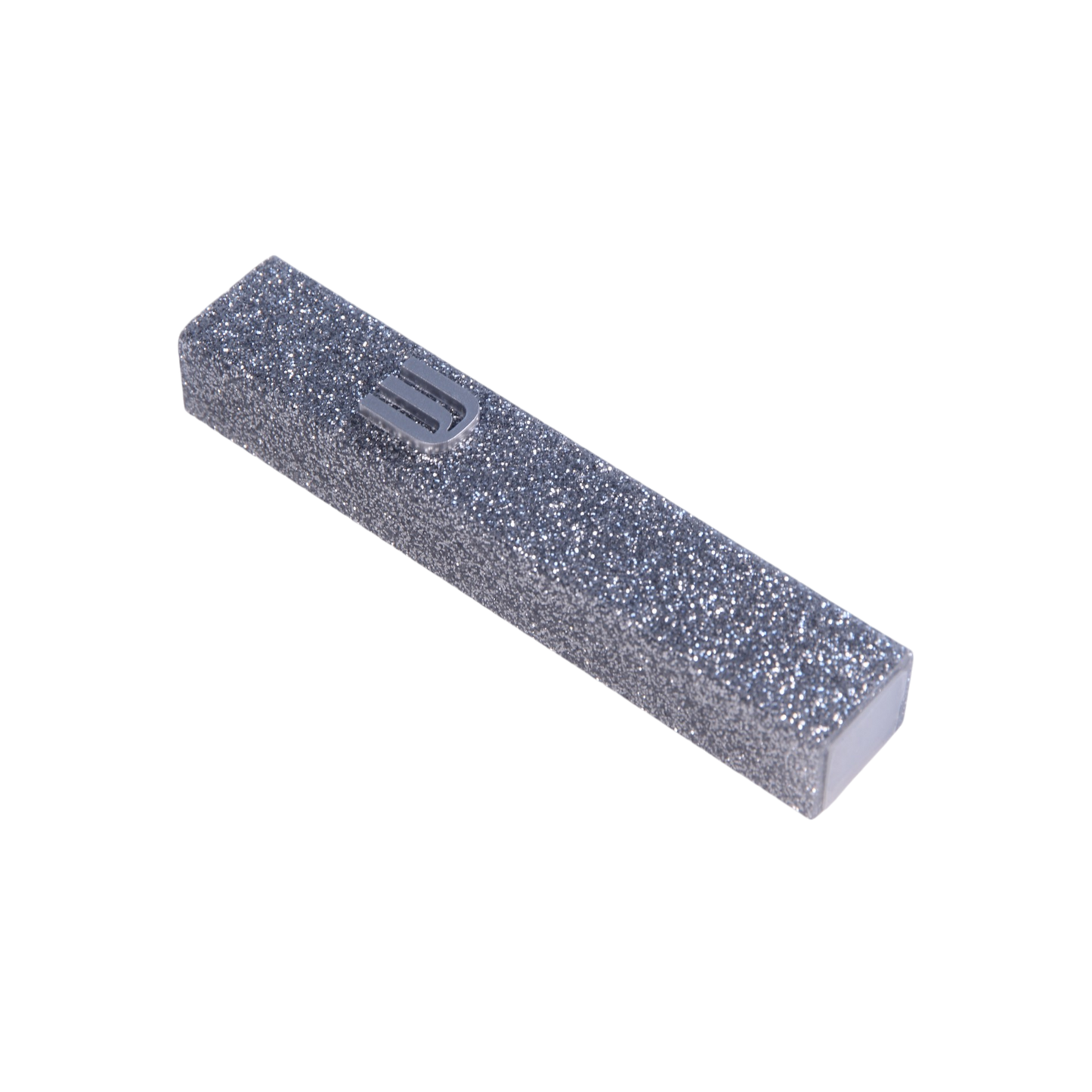 Perspex Mezuzah - Silver glitter
