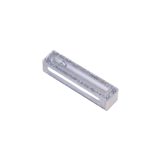 Perspex Mezuzah - Transparent with Shin