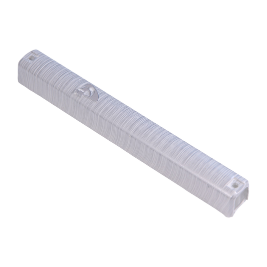 Plastic Mezuzah - Metallic Silver