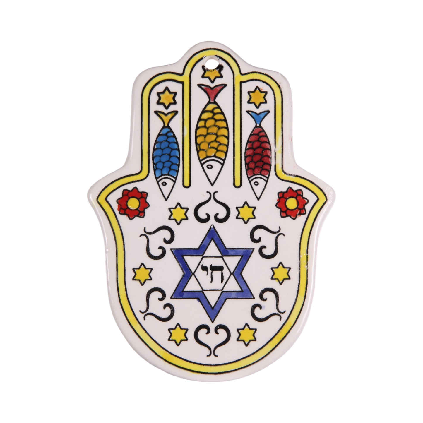 Armenian ceramic Hamsa - Symbols 1