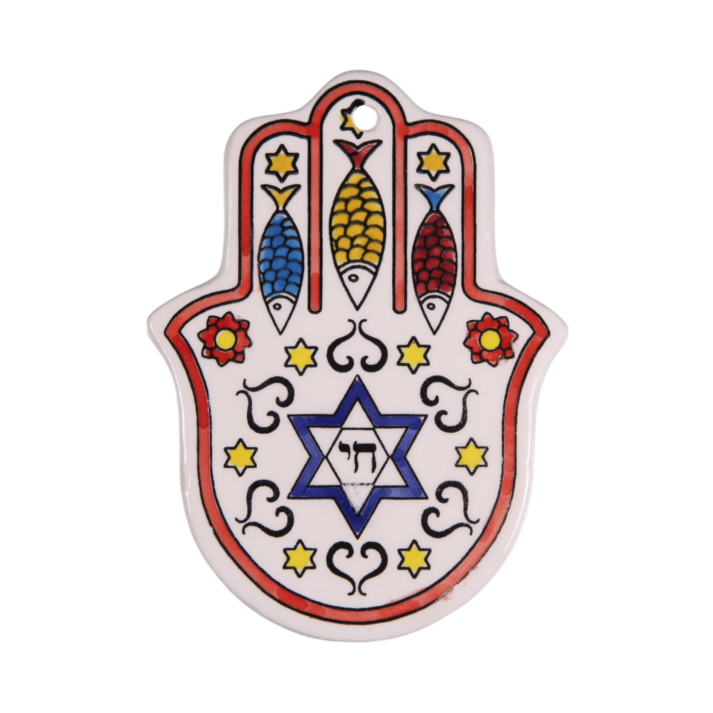 Armenian ceramic Hamsa - Symbols 1