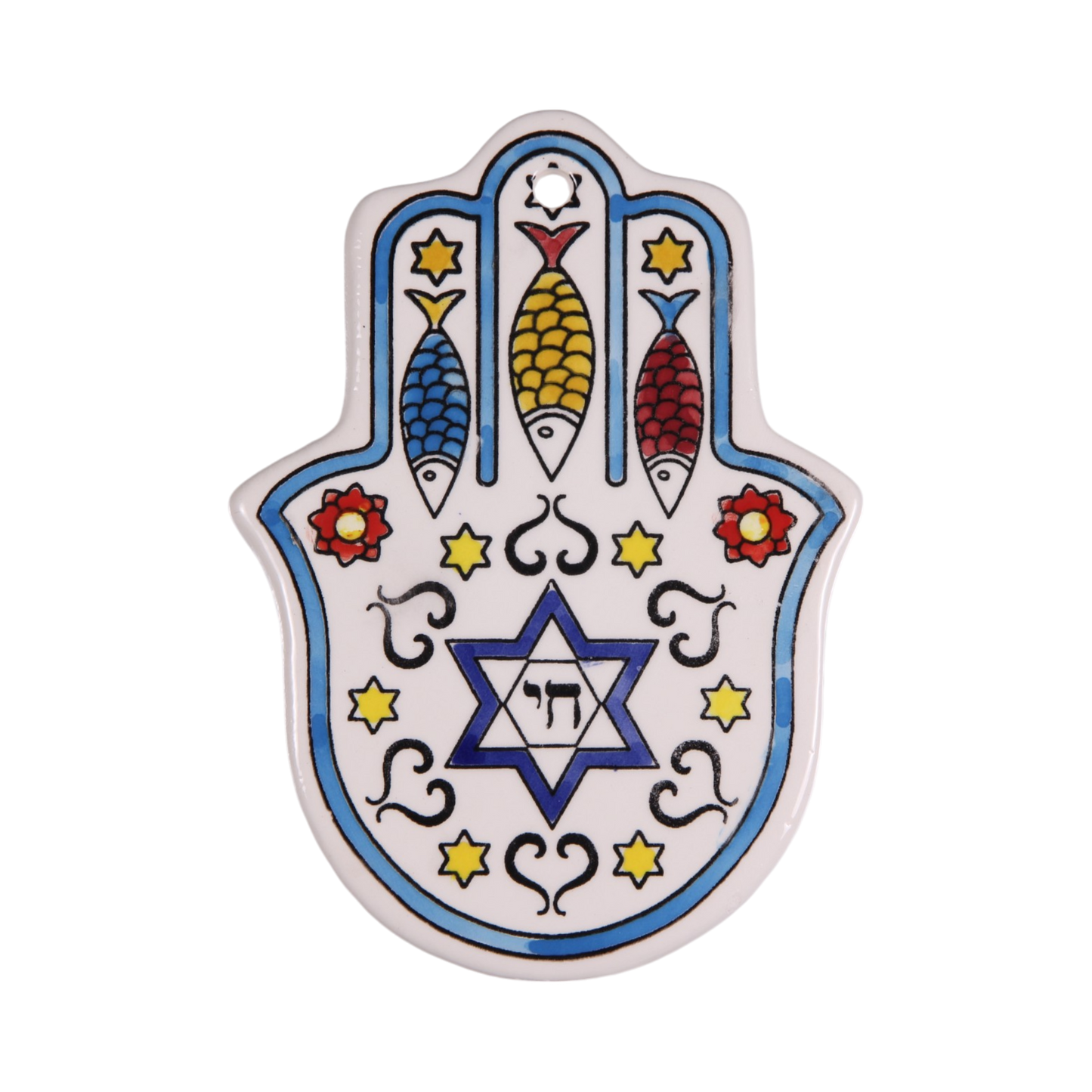Armenian ceramic Hamsa - Symbols 1
