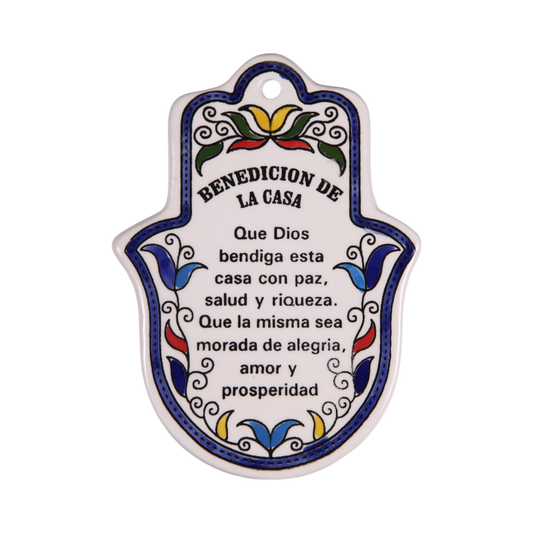Arménská keramika Hamsa – Požehnání domova (španělština)