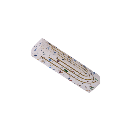 Terrazzo Mezuzah - Creamy