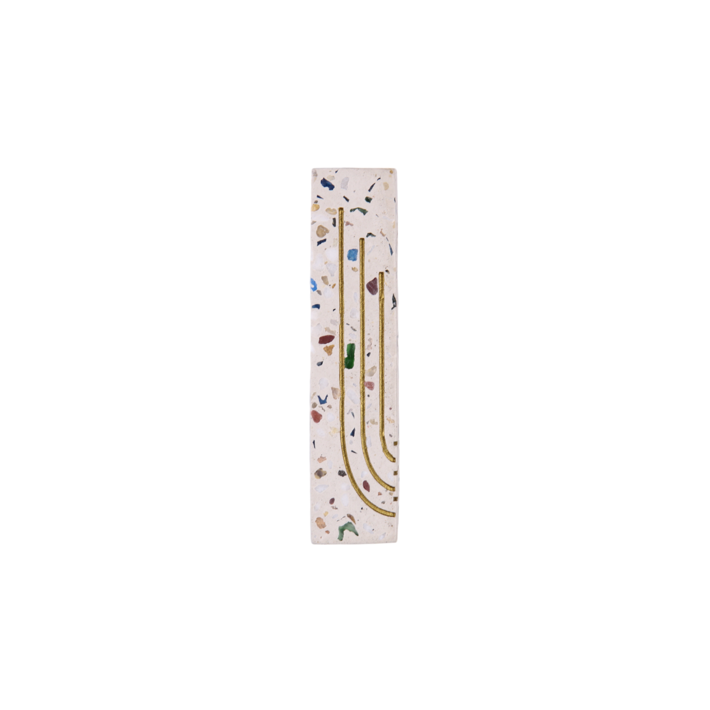 Terrazzo Mezuzah - Creamy
