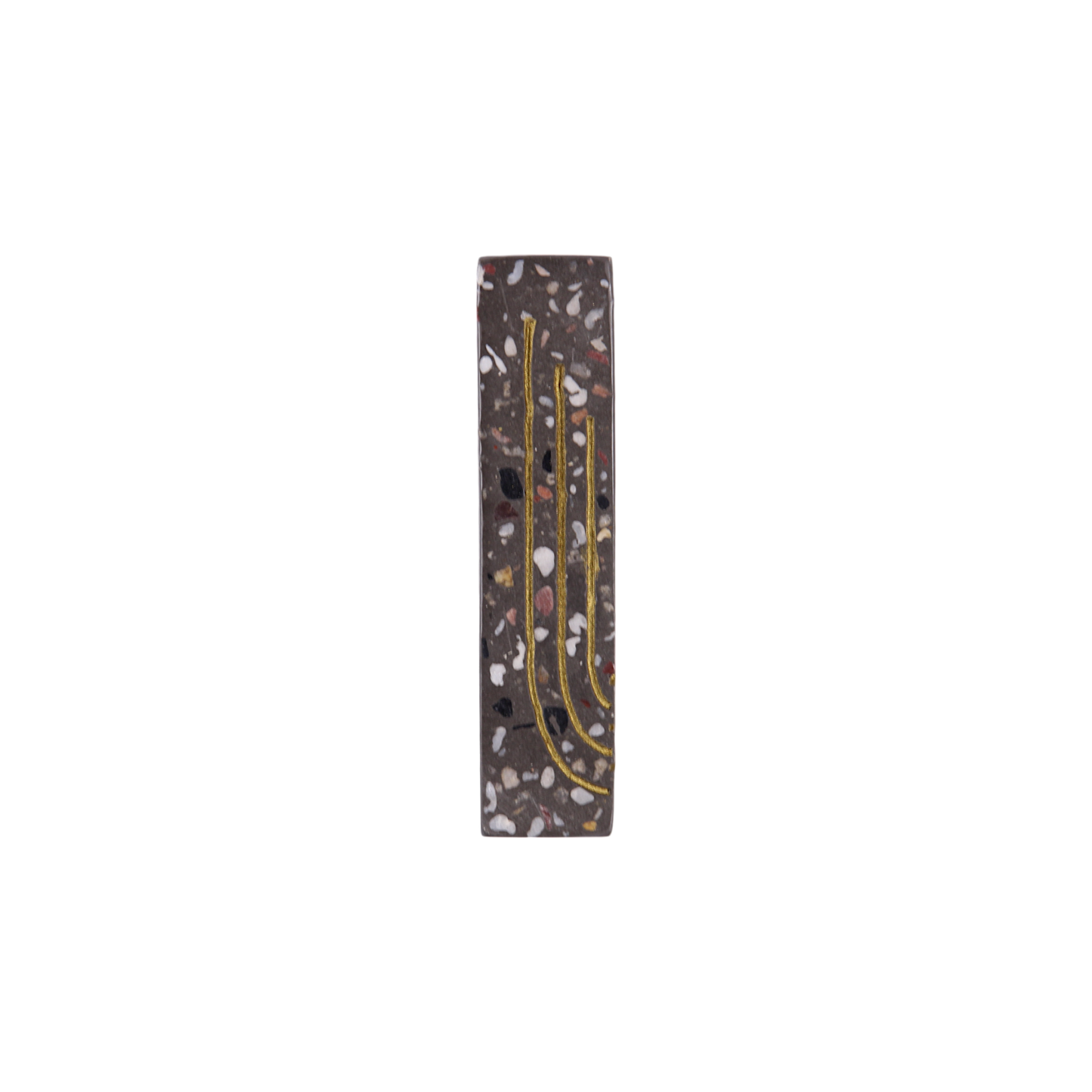 Terrazzo Mezuzah - Grey