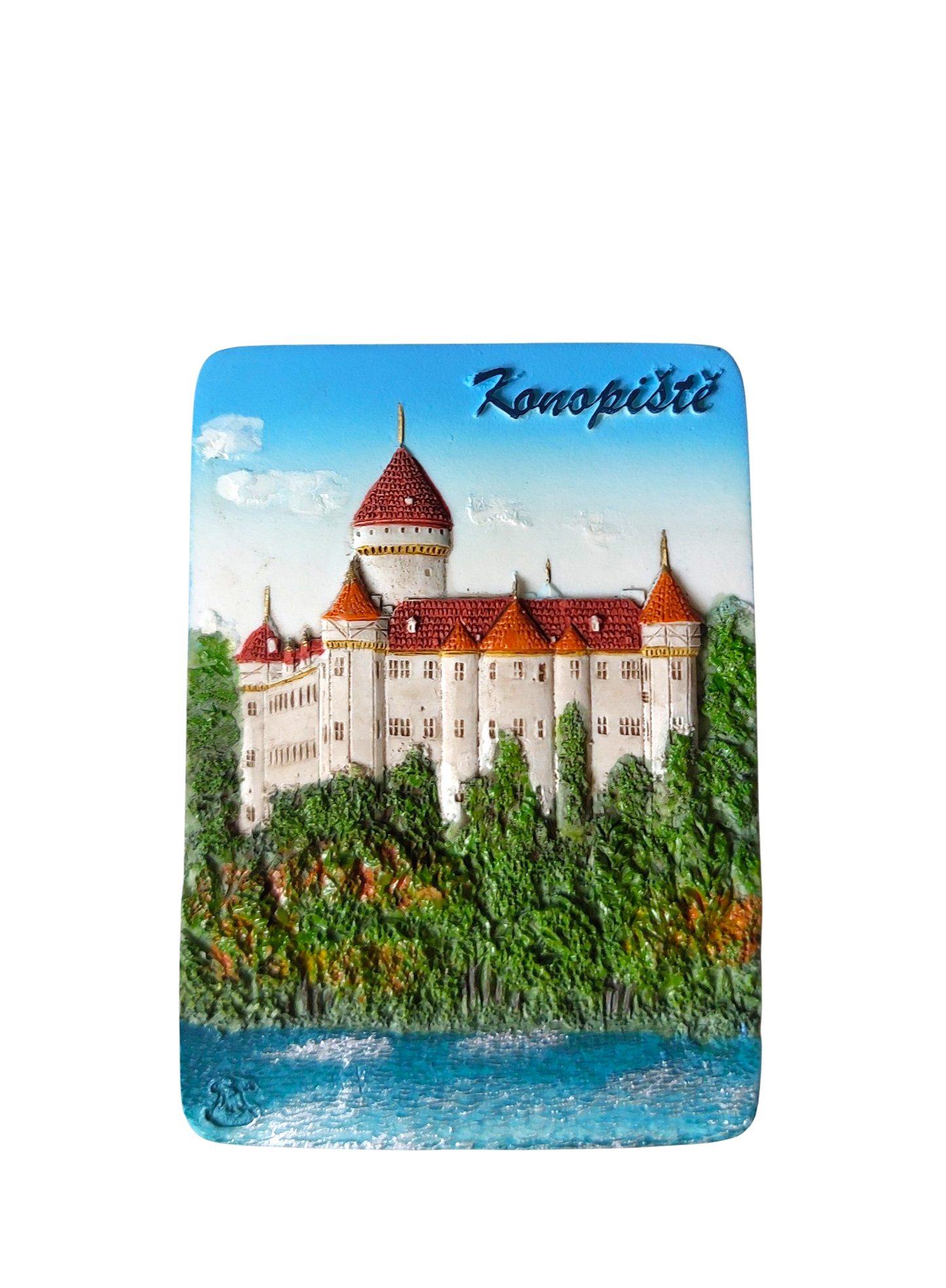 Keramický magnet - zámek Konopiště