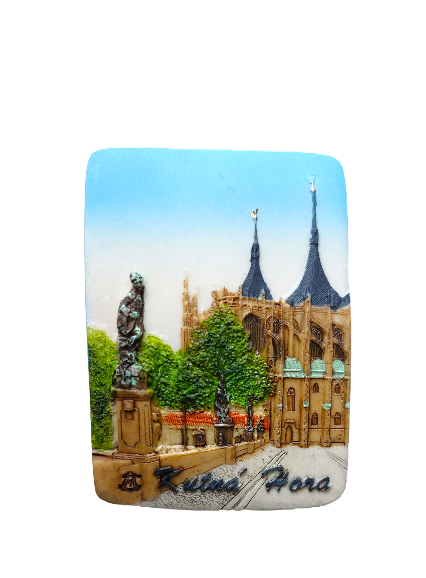 Ceramic Magnet - Kutná Hora - The Church of St. Barbara