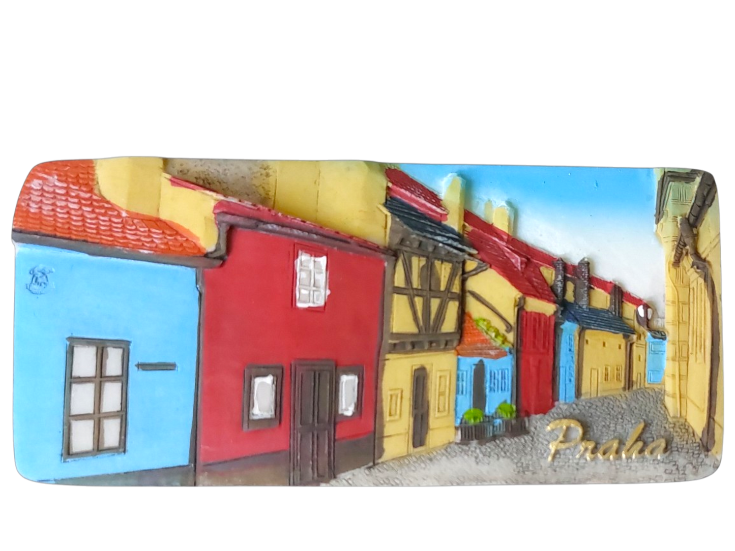 Ceramic Magnet - Golden Lane at Prague Castle