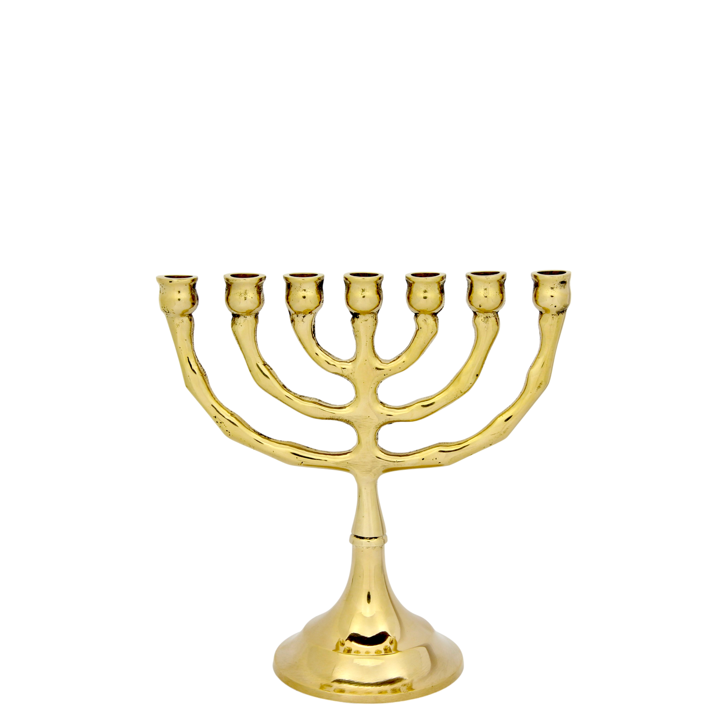 Classic Brass Menorah - Medium (12,5 cm)