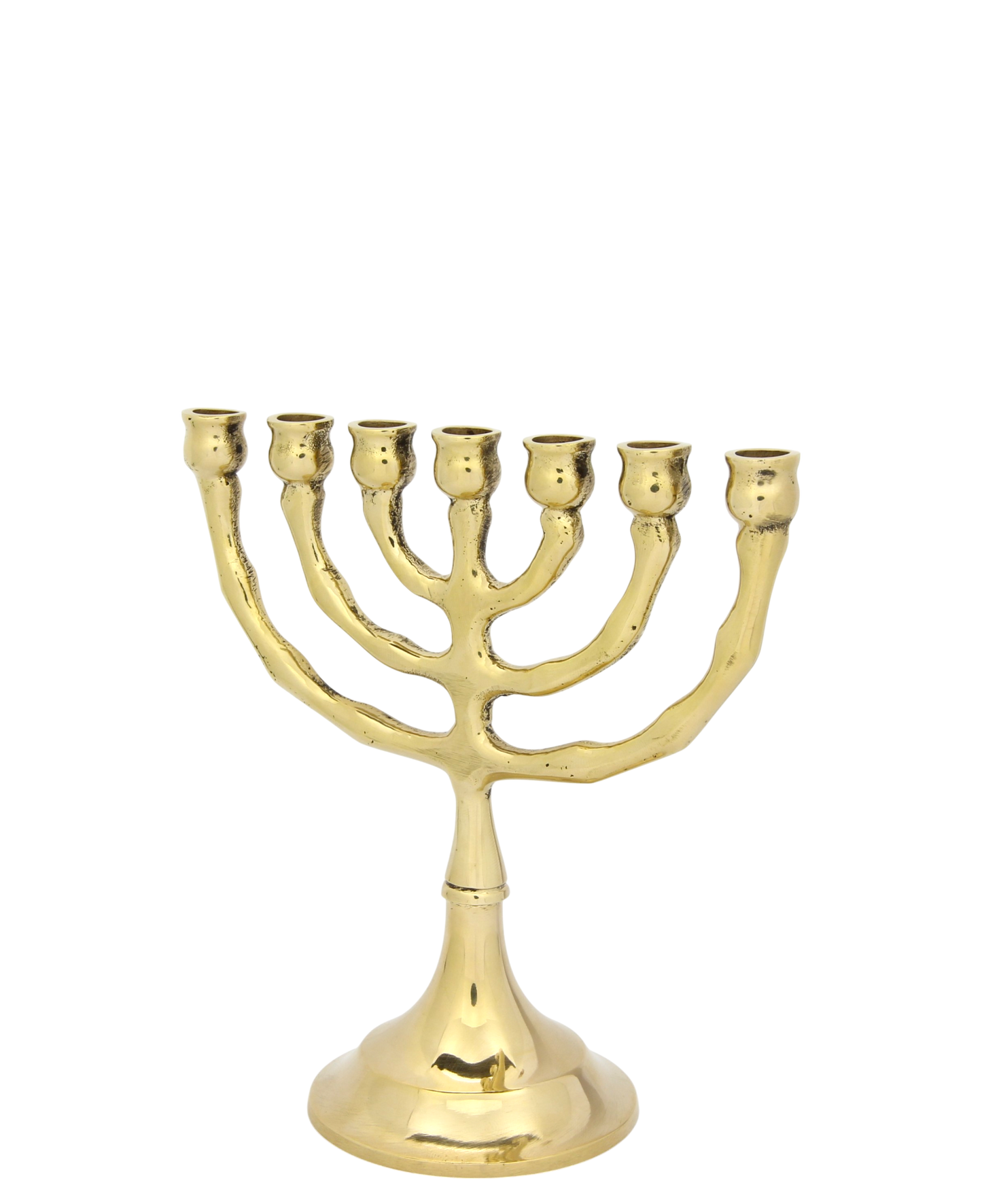 Classic Brass Menorah - Medium (12,5 cm)