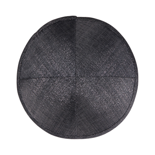 Lněná kipa - tmavě šedá