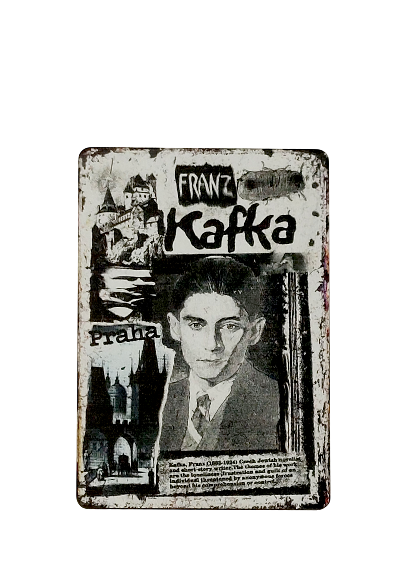 Dřevěný magnet - Franz Kafka