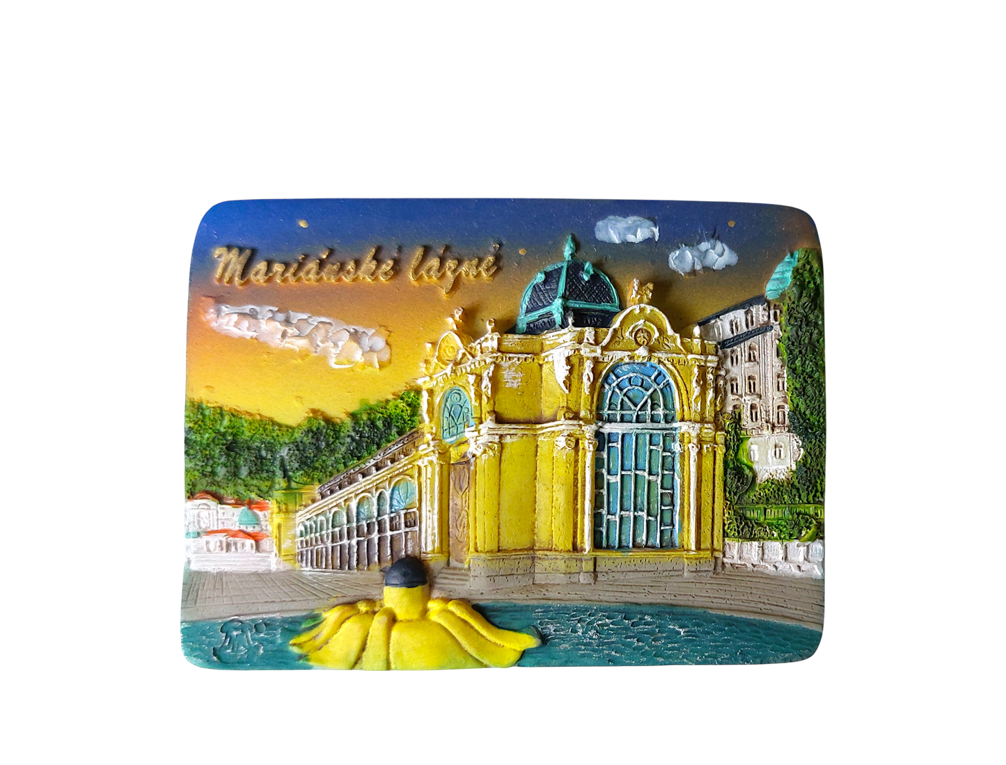 Ceramic Magnet - Mariánské Lázně - Main Colonnade