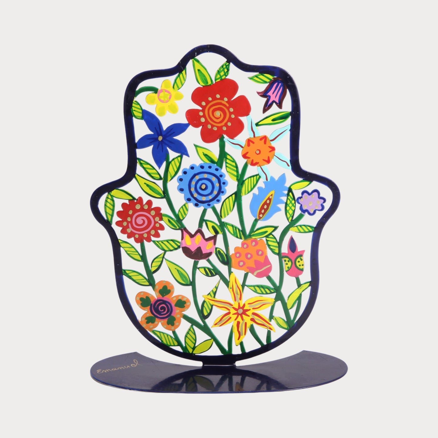 Hamsa stojící Emanuel - velká - květiny