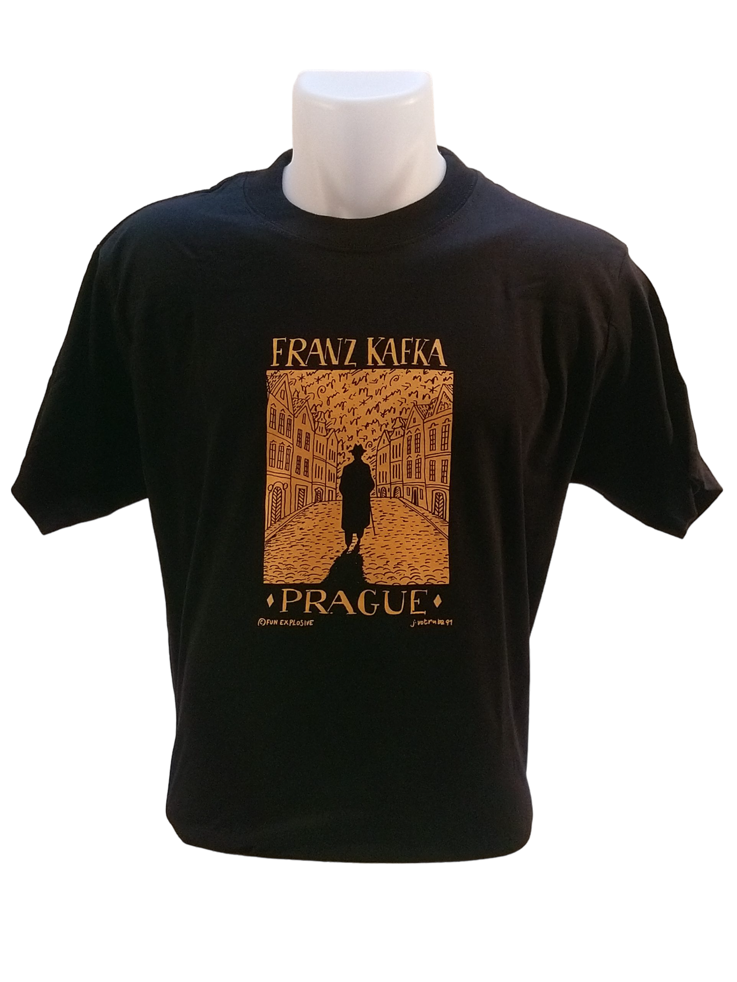 Franz Kafka T-Shirt Black/Orange