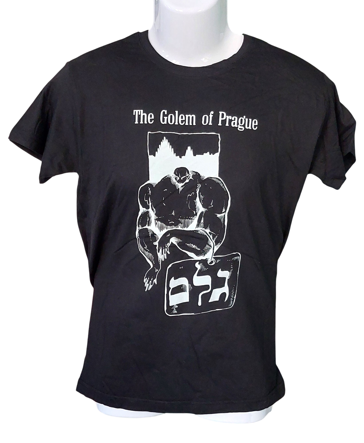 Pražský Golem tričko - černé