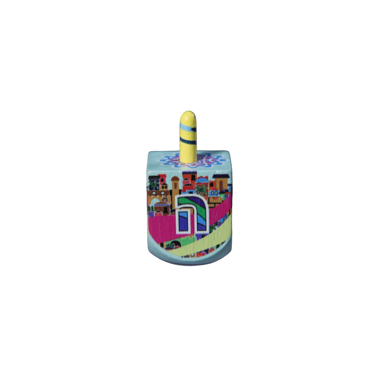 Wooden Dreidel - Funny Motifs