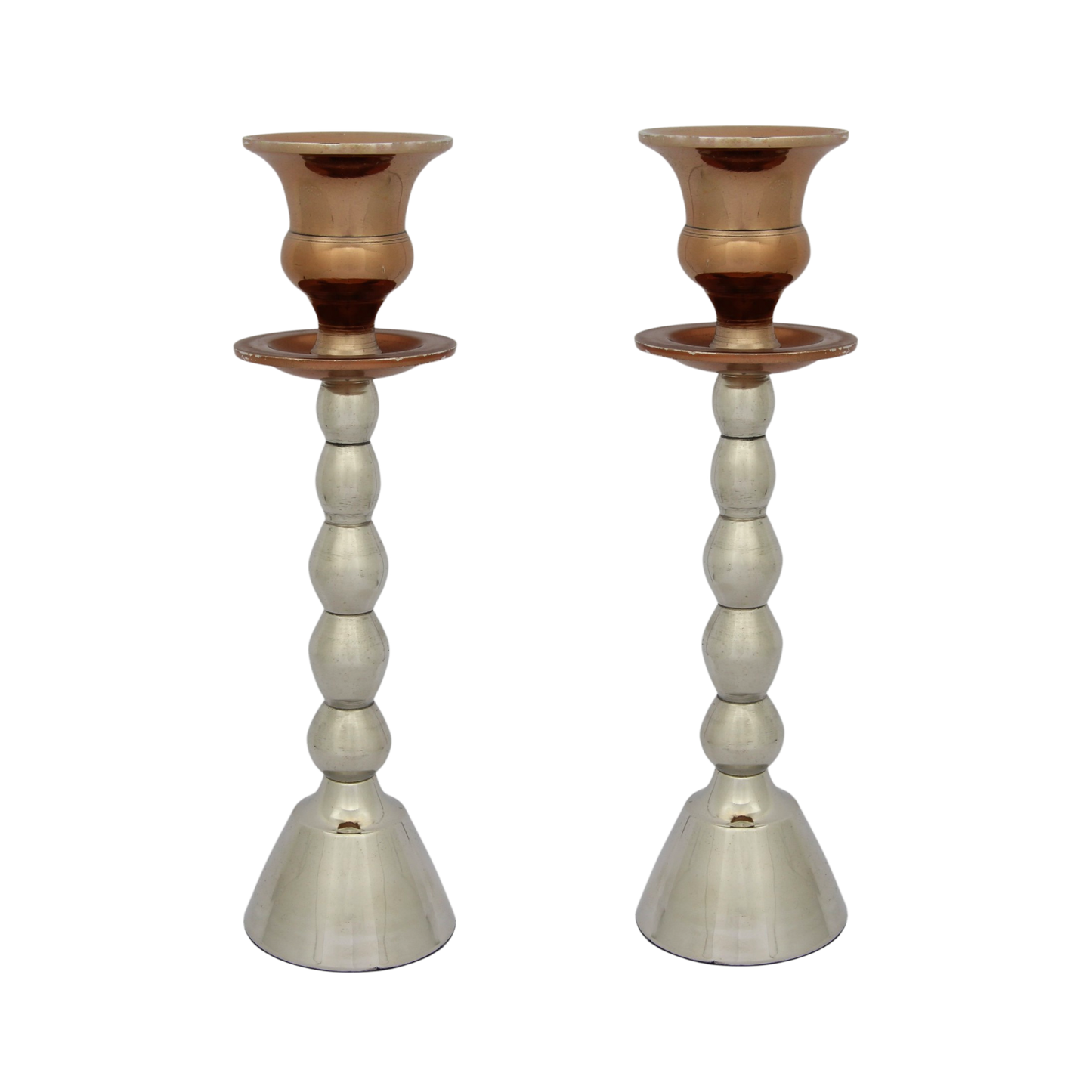 Elegant Aluminium Candlesticks