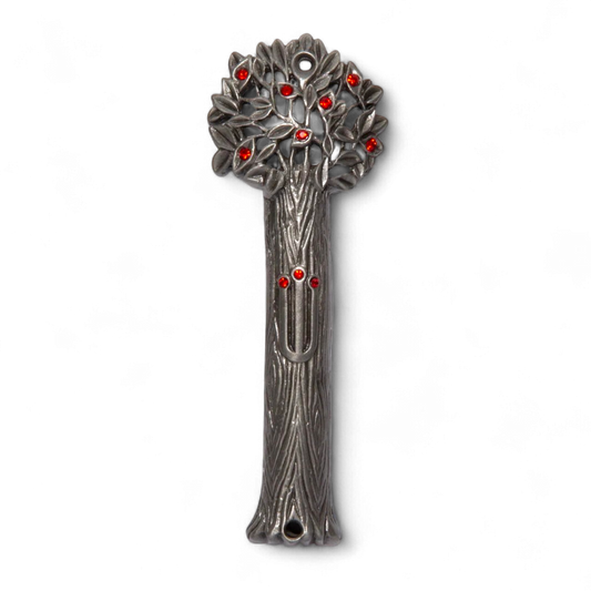 Mezuzah Tree Of Life - Blue / Red