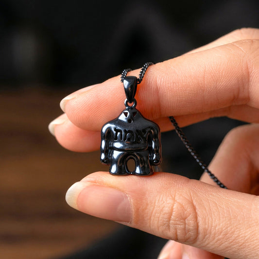 Black Rhodium Necklace Golem
