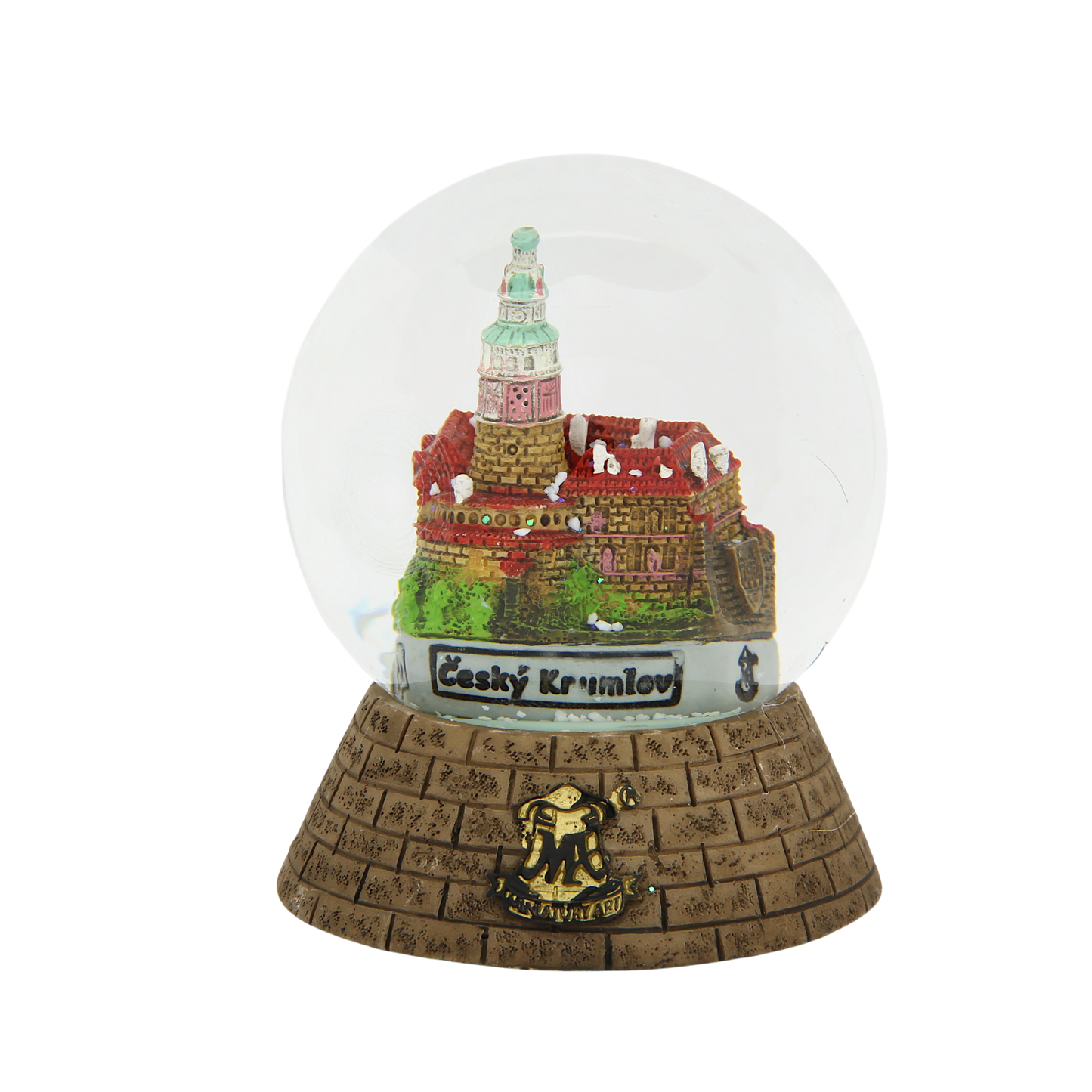 Snow globe featuring Český Krumlov Old Fort design, Judaica – Prague Judaica. - Large - Prague Judaica