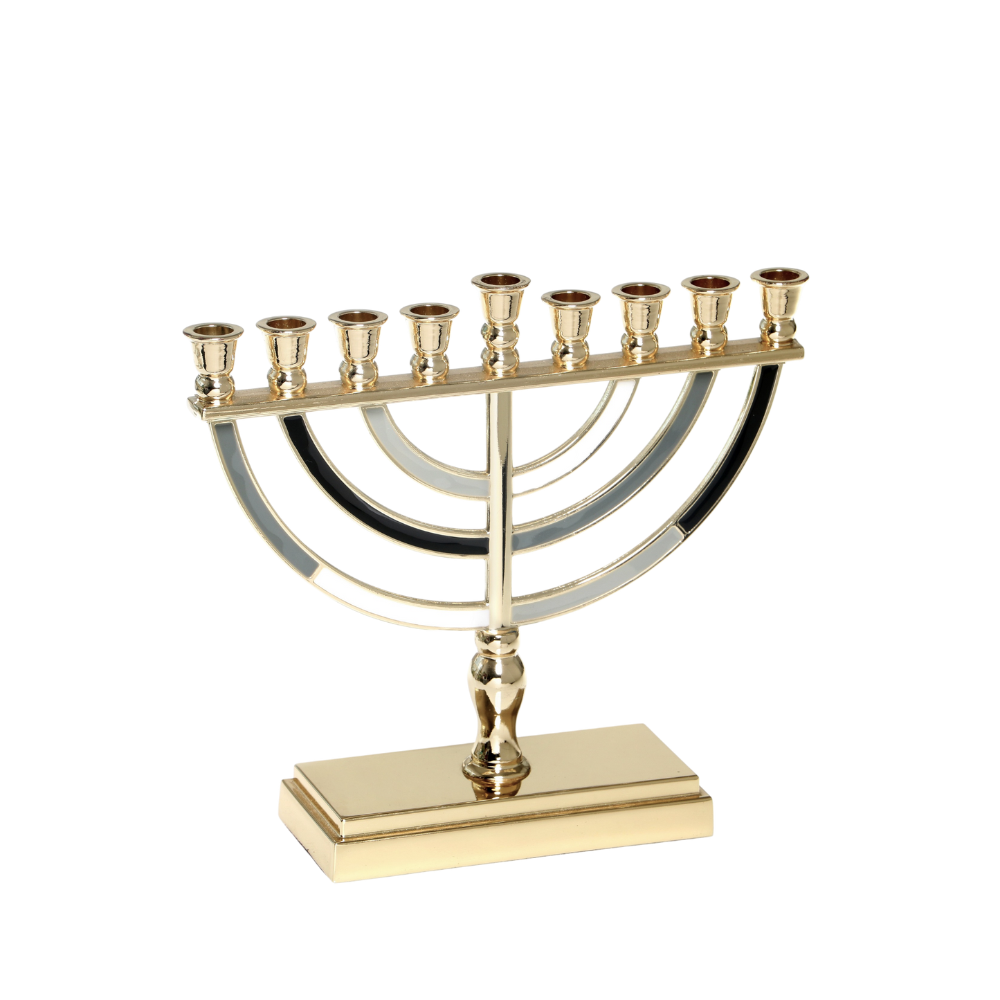 Chanukiah Menorah Golden Colour - Grey - Black