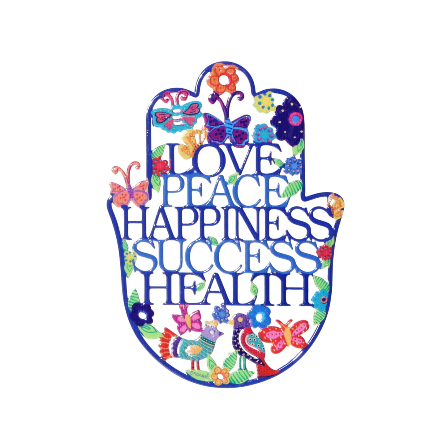 Medium Hamsa wall hanging Emanuel - English Blessings