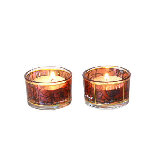 Shabbat Candlestick Marc Chagall - Red