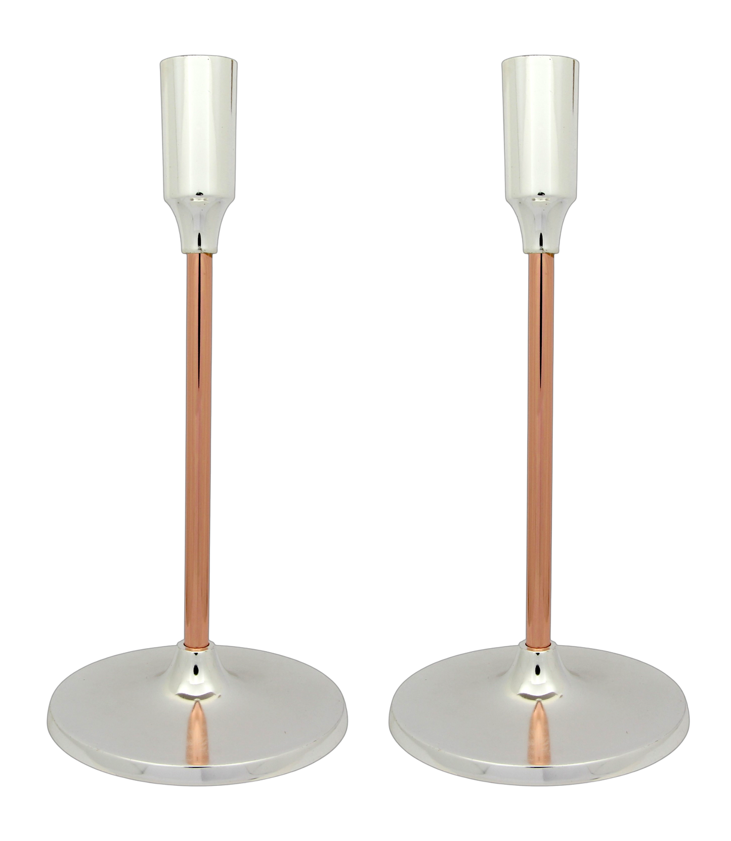 Shabbat candlesticks - Shiny Copper Finish