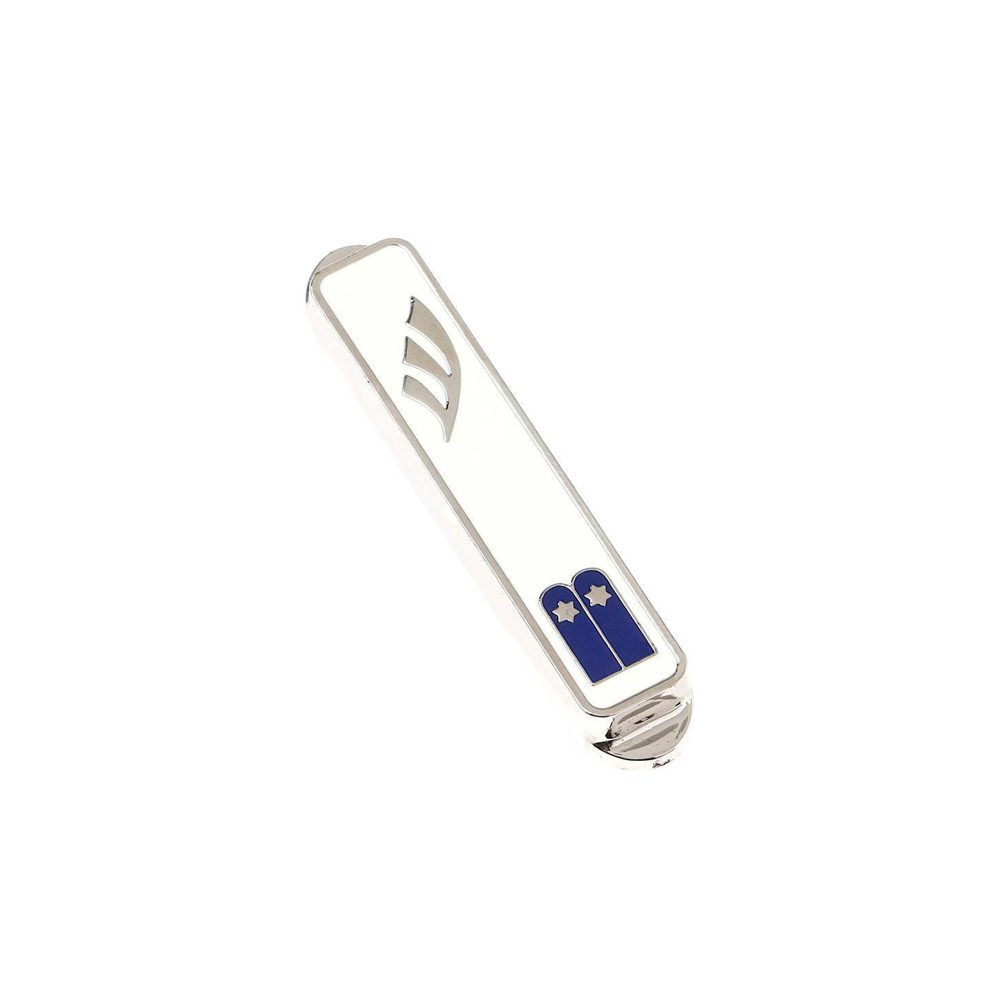 Nickel Car Mezuzah - Ten Commandments