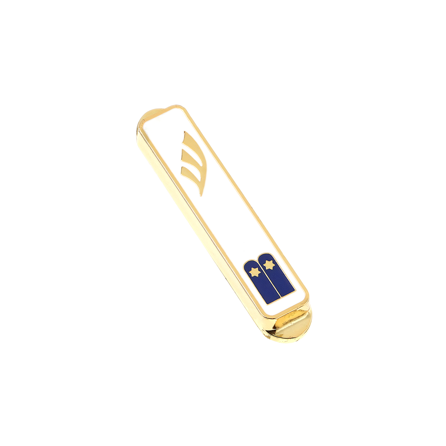 Nickel Car Mezuzah - Ten Commandments