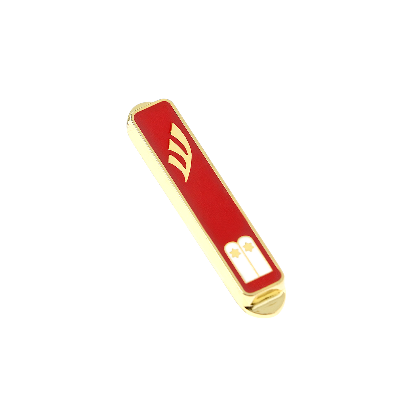Nickel Car Mezuzah - Ten Commandments