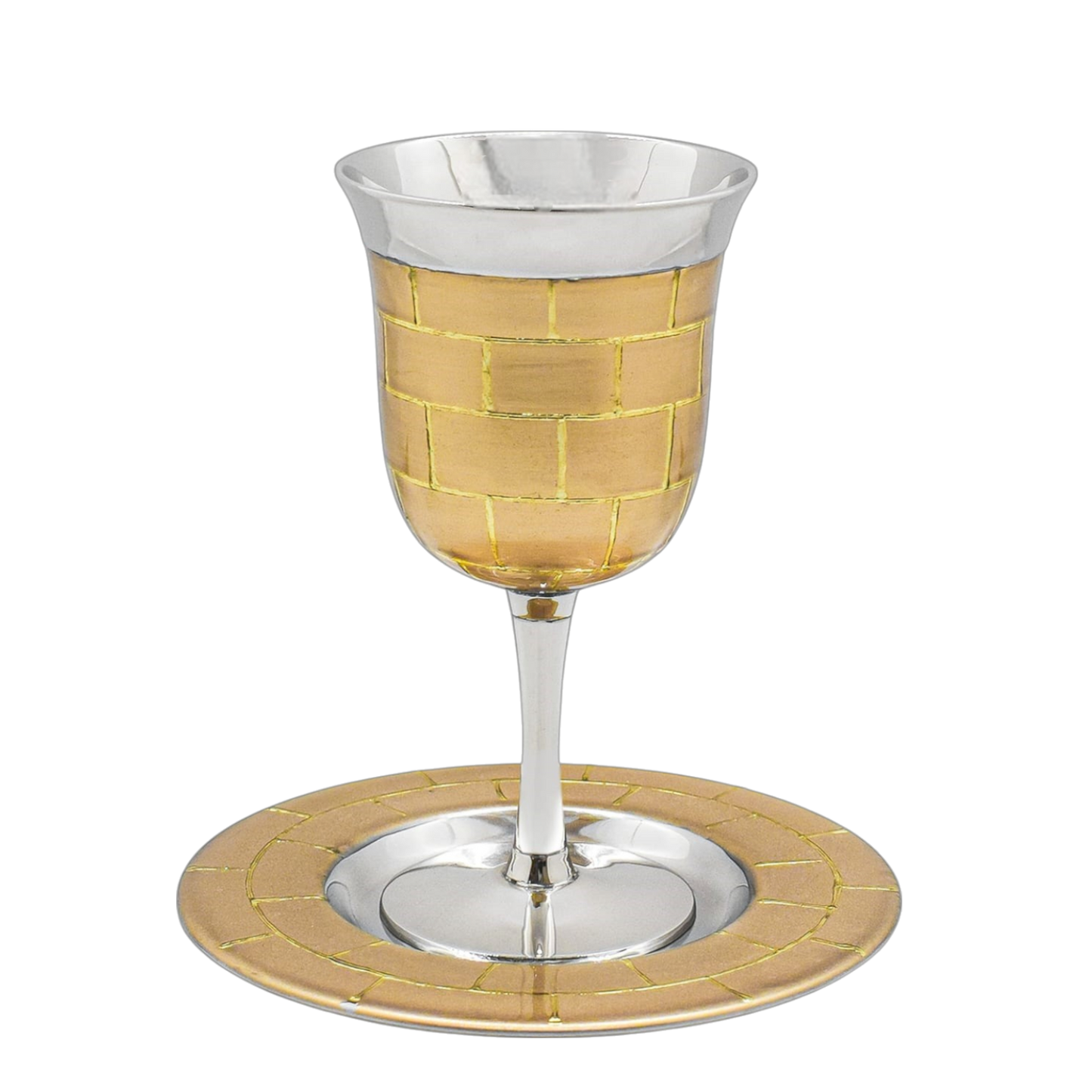 Kiddush Cup - Golden Western Wall