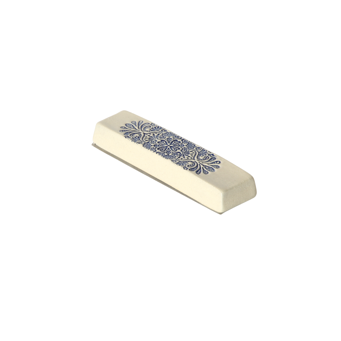 Keramická Mezuza - centrální květinový motiv - jedinečný kus