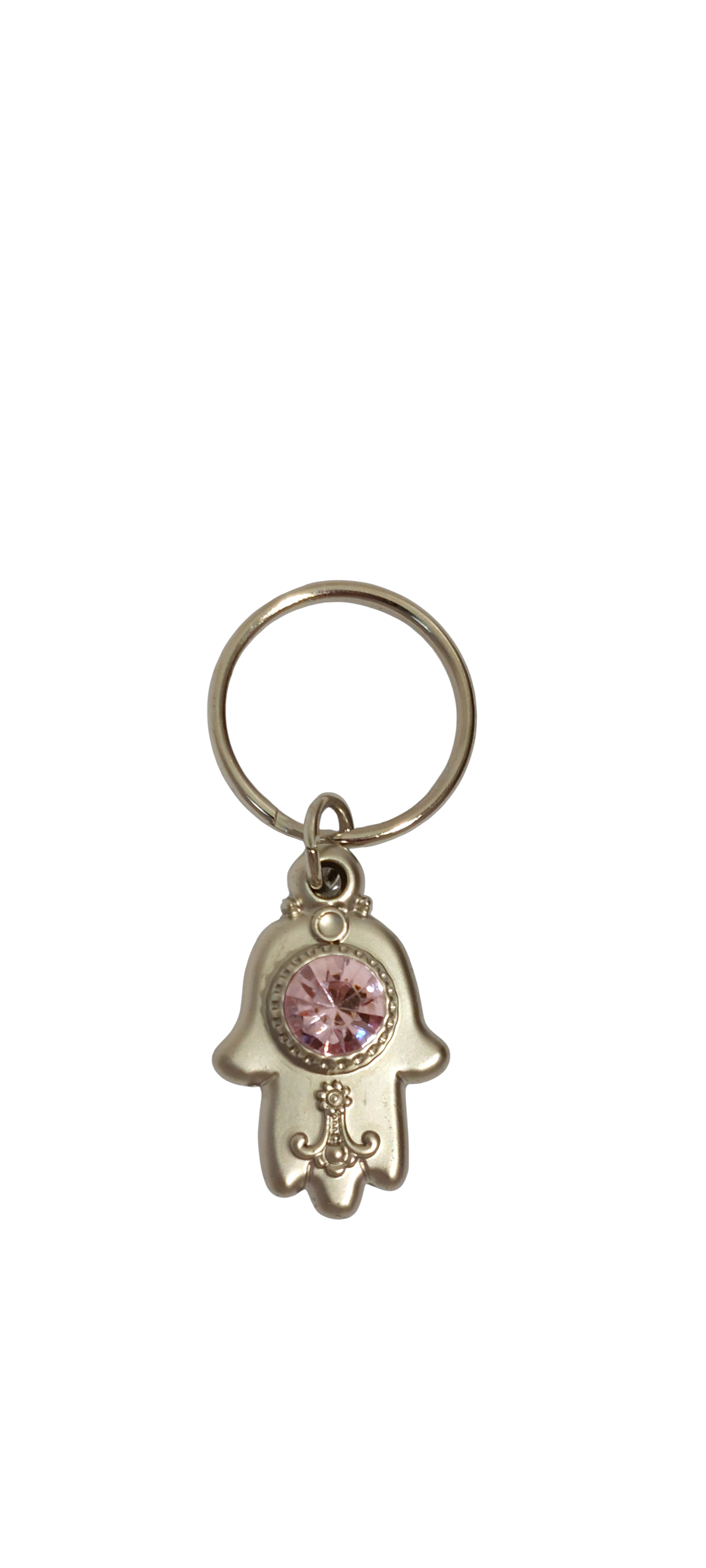 Small Hamsa Keychain - Light Violet Stone