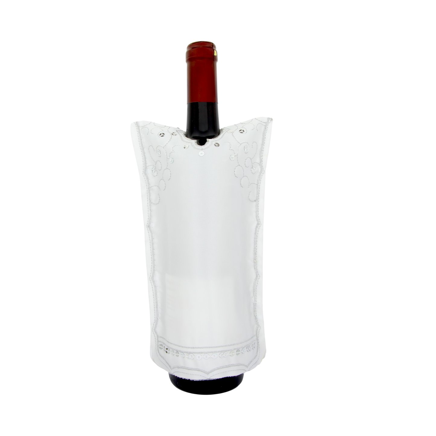 Saténový obal na láhev vína – Šabat a Jom Tov