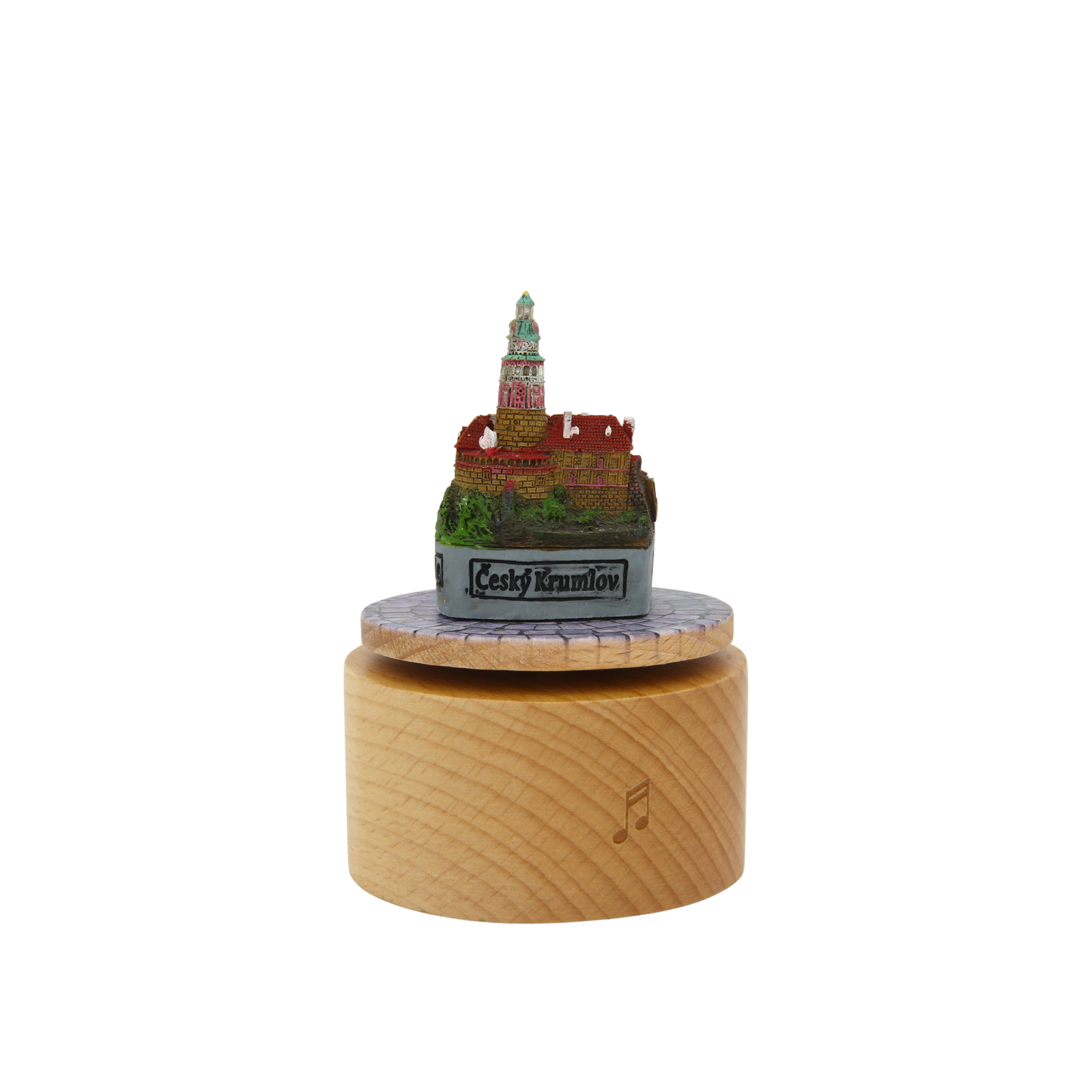 Otočná hrací skříňka - miniatura města Český Krumlov