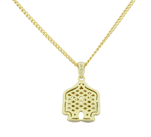 Gold-Plated Necklace Golem