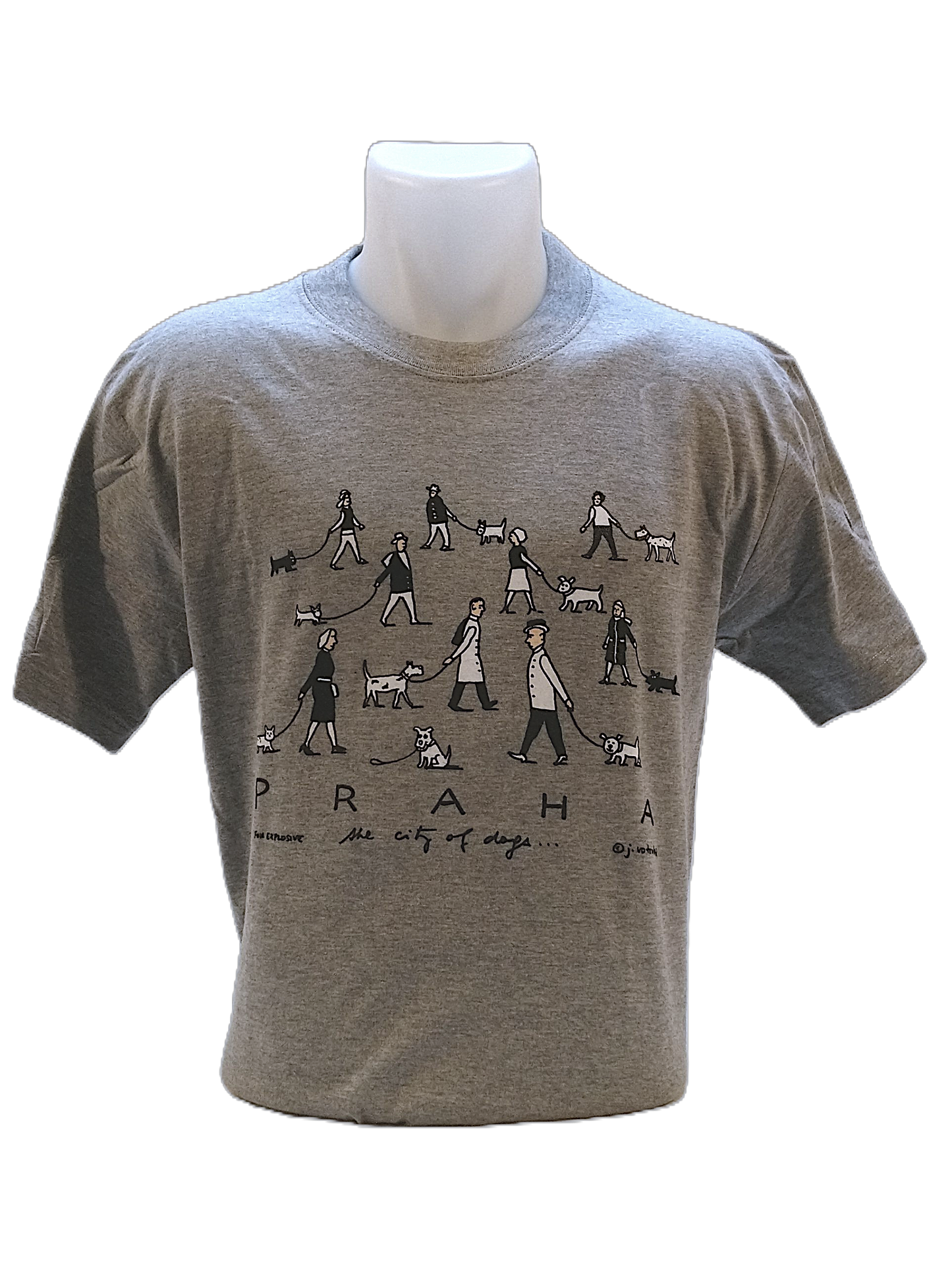 T-shirt Prague City of dogs