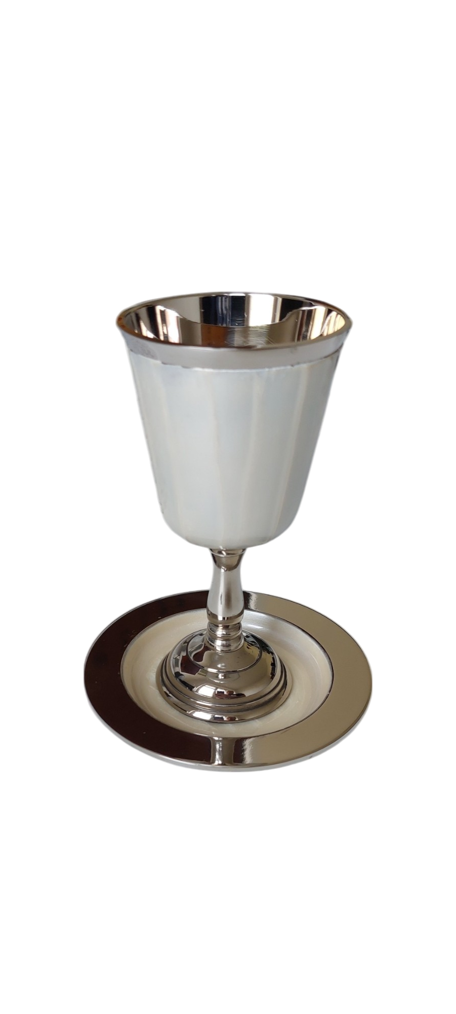Aluminum Kiddush Cup - Pearl