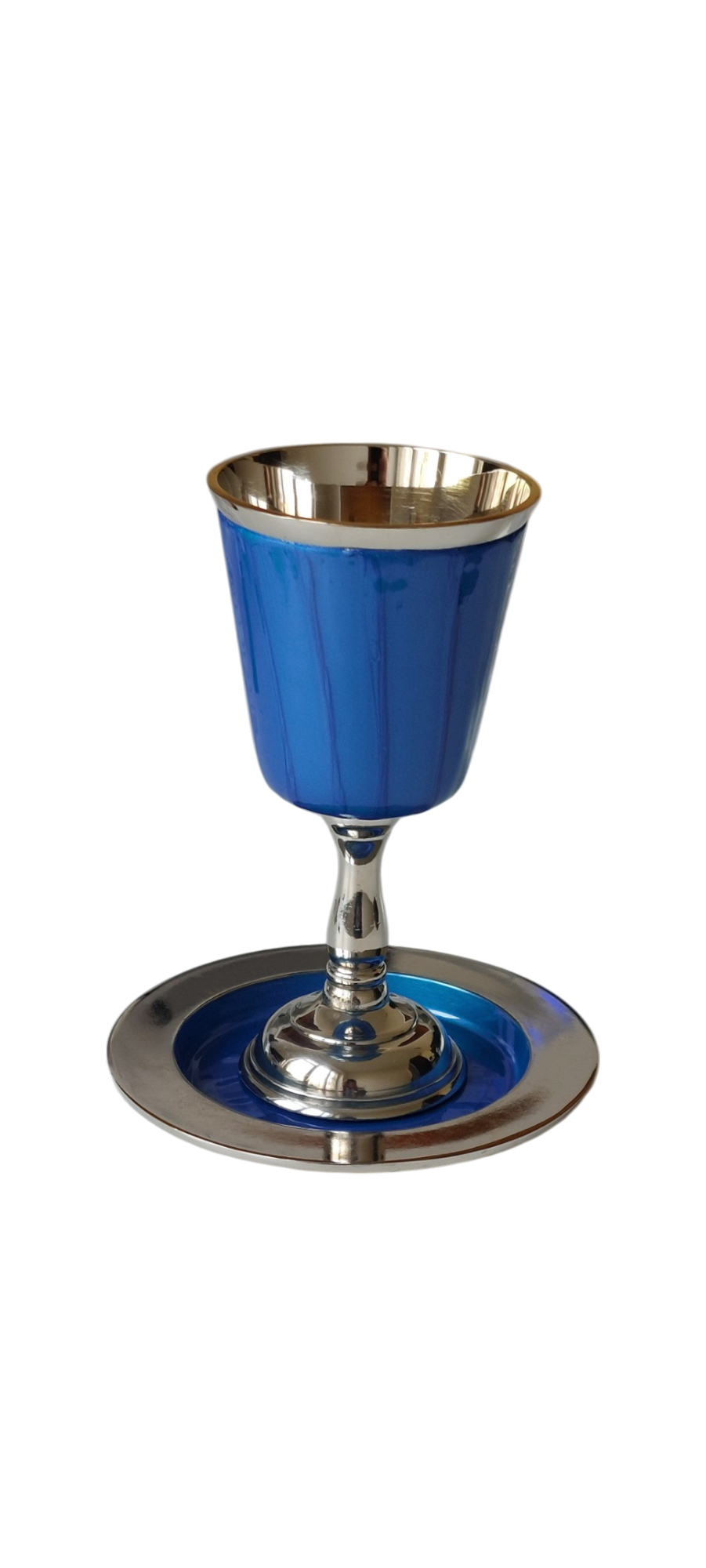 Aluminum Kiddush Cup - Blue
