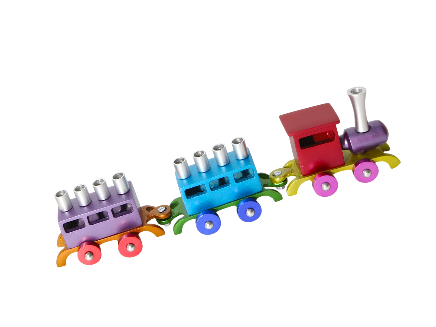 Chanukový svícen Emanuel - Barevný vláček