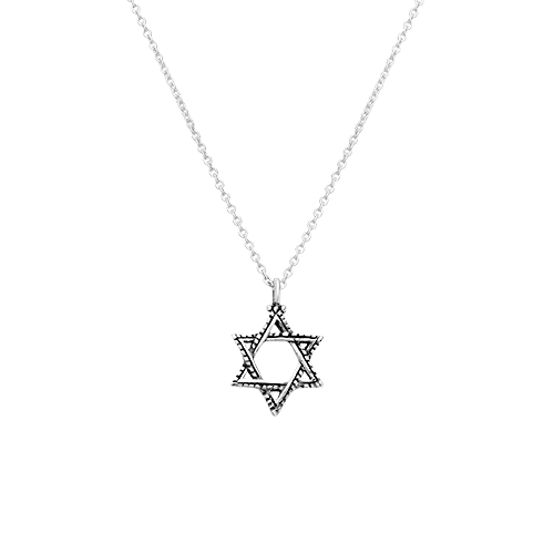 Silver Necklace - Magen David