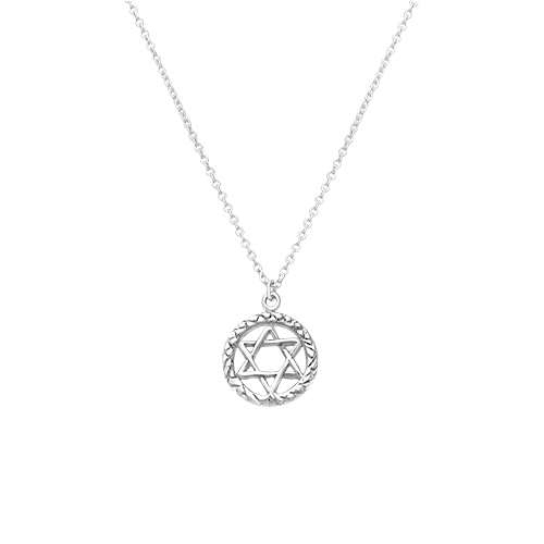 Silver Necklace - Magen David
