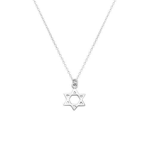 Silver Necklace - Magen David