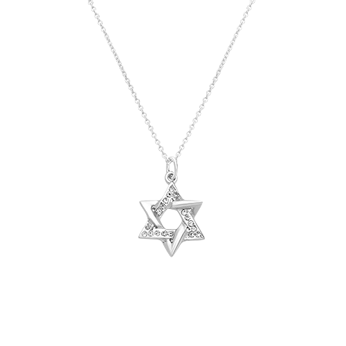 Silver Necklace - Magen David