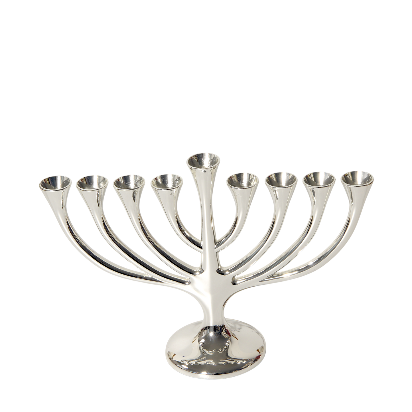Chanukiah Menorah "Tree" - Silver colour