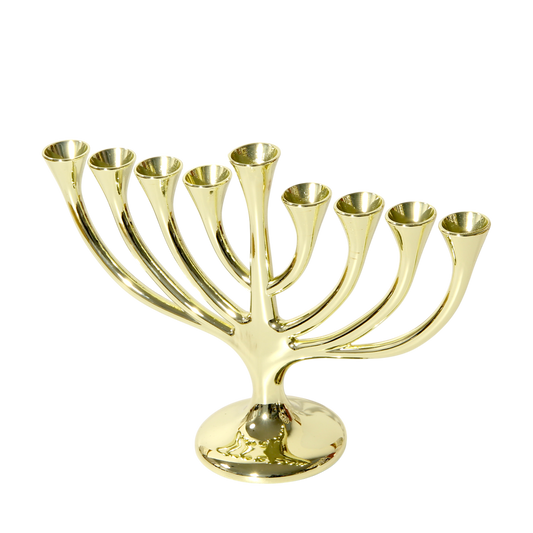 Chanukiah Menorah "Tree" - Golden colour