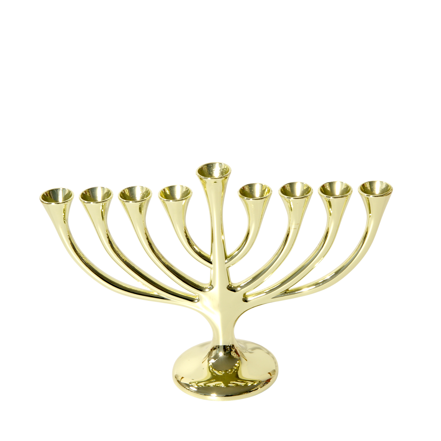 Chanukiah Menorah "Tree" - Golden colour